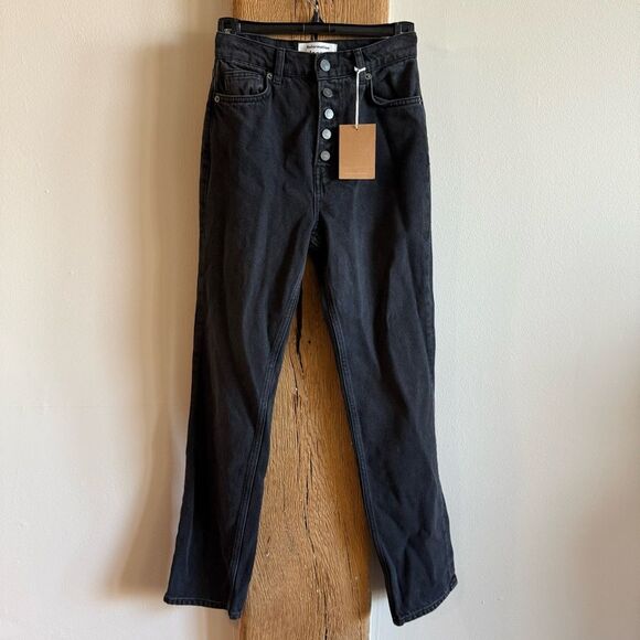 NWT Reformation Cynthia Button Fly Straight Jeans 23 Ventura Wash - Picture 3 of 10